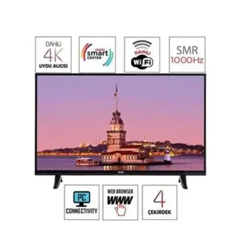 VESTEL 140 EKRAN 4K UYDU SMART WIFI LED TV1